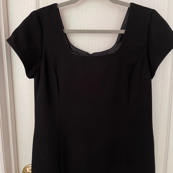 New Vtg Amanda Smith Exclusive of Decoration Black With Embroidery Dress, Sz 10 - Picture 5 of 12